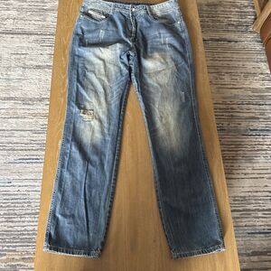 Diesel Jeans Mens Sz 36x33 Blue Regular Straight Leg Light Wash Denim Pants